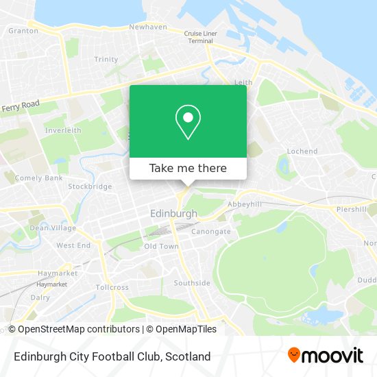 Edinburgh City Football Club map