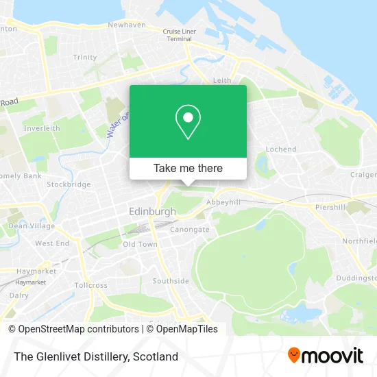 The Glenlivet Distillery map