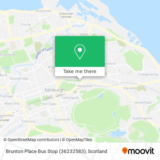 Brunton Place Bus Stop (36232583) map