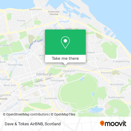 Dave & Tokes AirBNB map