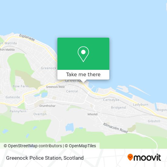 Greenock Police Station map