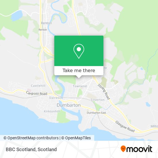 BBC Scotland map