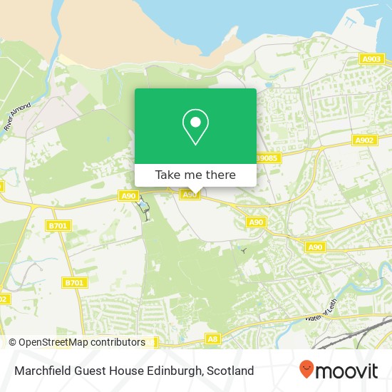 Marchfield Guest House Edinburgh map