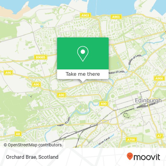 Orchard Brae map