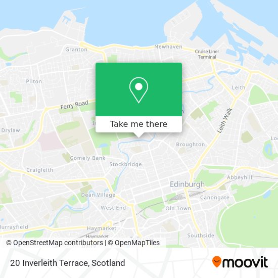 20 Inverleith Terrace map