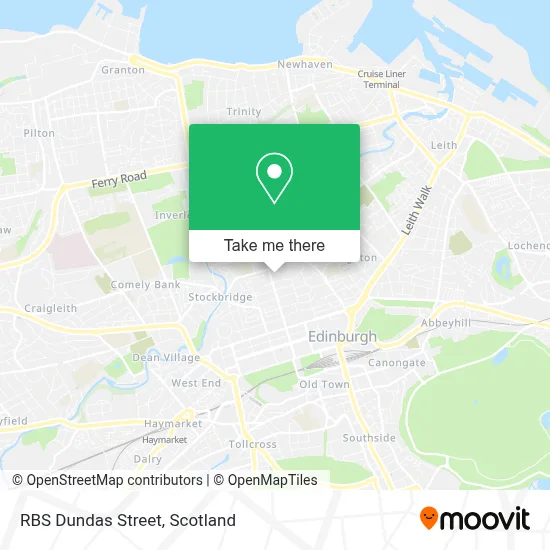 RBS Dundas Street map