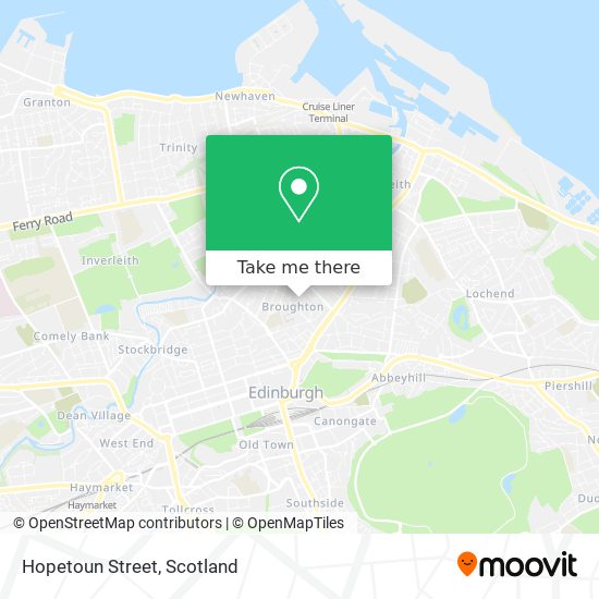 Hopetoun Street map