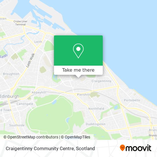 Craigentinny Community Centre map