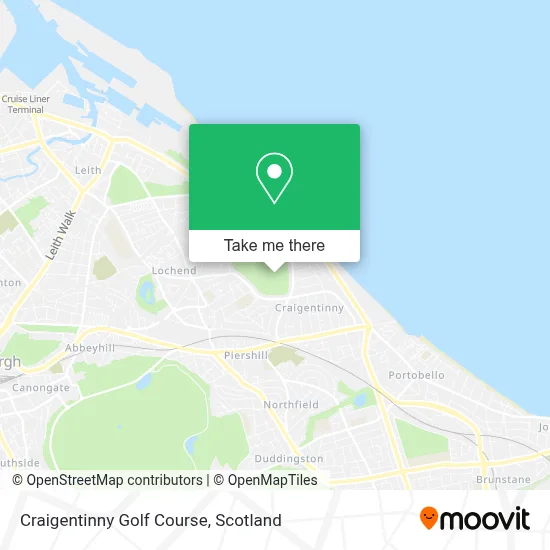 Craigentinny Golf Course map