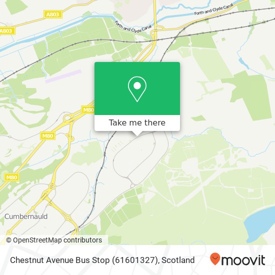 Chestnut Avenue Bus Stop (61601327) map