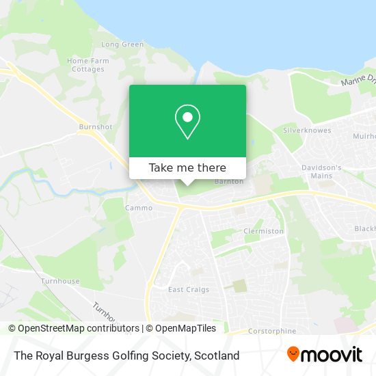 The Royal Burgess Golfing Society map