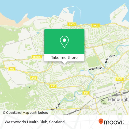 Westwoods Health Club map