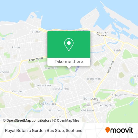 Royal Botanic Garden Bus Stop map