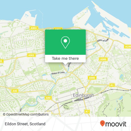 Eildon Street map
