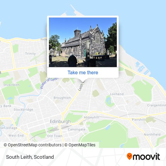 South Leith map