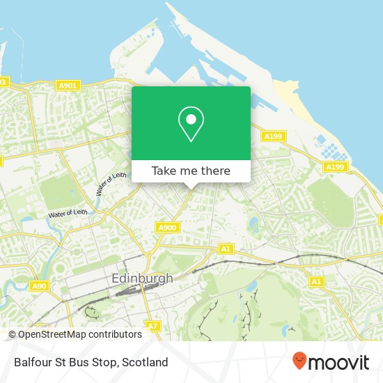 Balfour St Bus Stop map