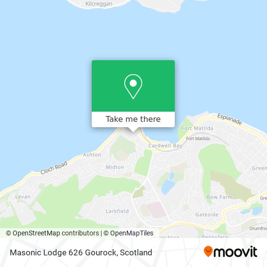 Masonic Lodge  626  Gourock map