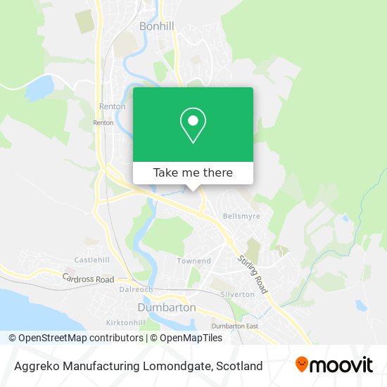 Aggreko Manufacturing Lomondgate map