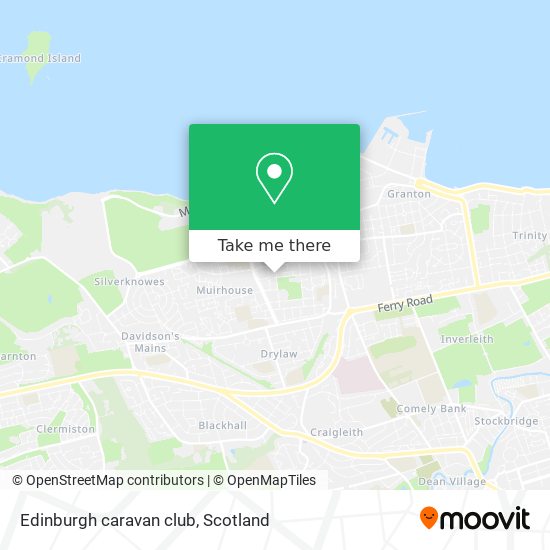 Edinburgh caravan club map