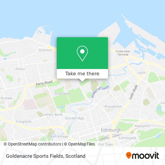 Goldenacre Sports Fields map