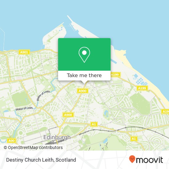 Destiny Church Leith map