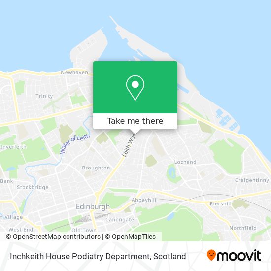 Inchkeith House Podiatry Department map