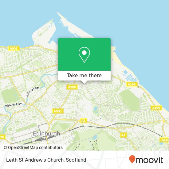 Leith St Andrew's Church map