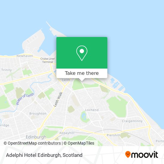 Adelphi Hotel Edinburgh map