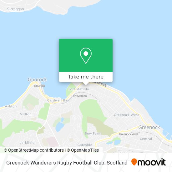 Greenock Wanderers Rugby Football Club map