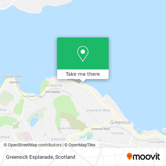 Greenock Esplanade map