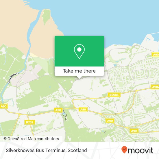 Silverknowes Bus Terminus map