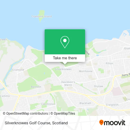 Silverknowes Golf Course map