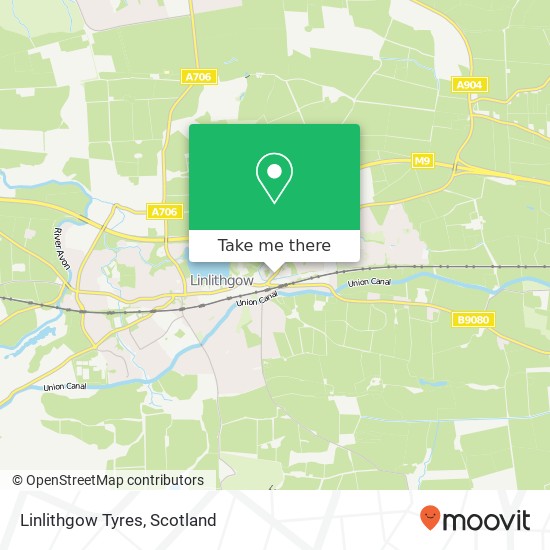 Linlithgow Tyres map