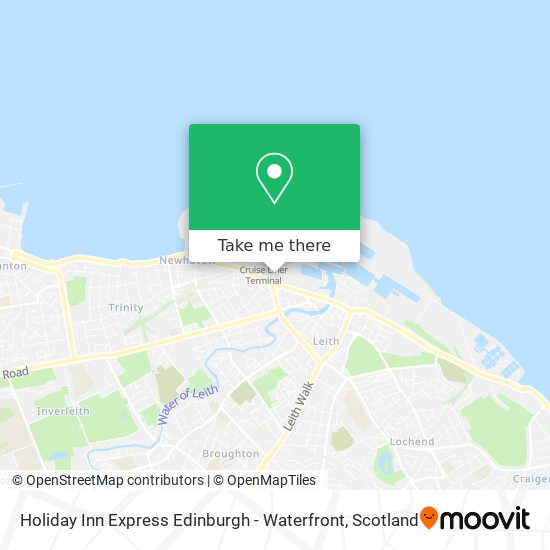 Holiday Inn Express Edinburgh - Waterfront map