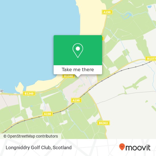 Longniddry Golf Club map