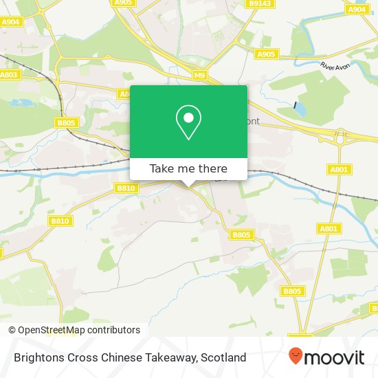 Brightons Cross Chinese Takeaway map