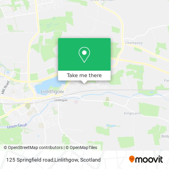 125 Springfield road,Linlithgow map