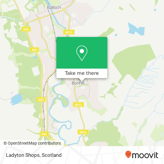 Ladyton Shops map