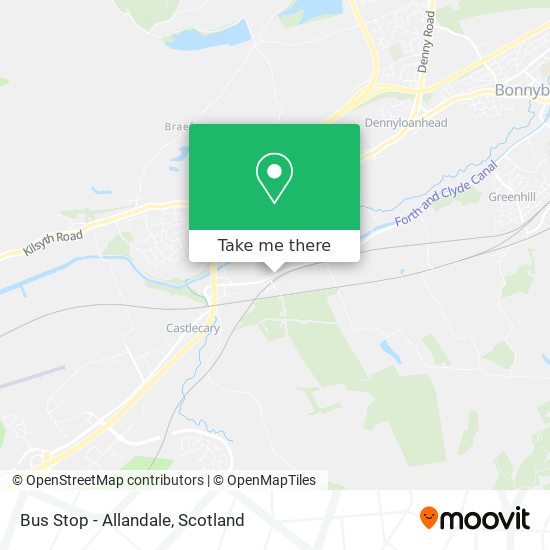 Bus Stop - Allandale map
