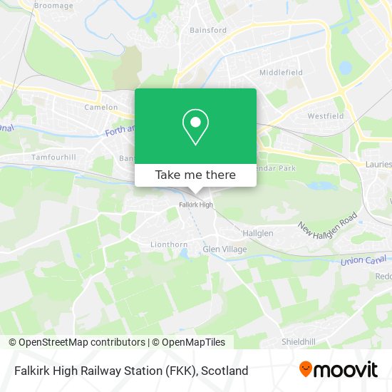 Falkirk High Railway Station (FKK) map