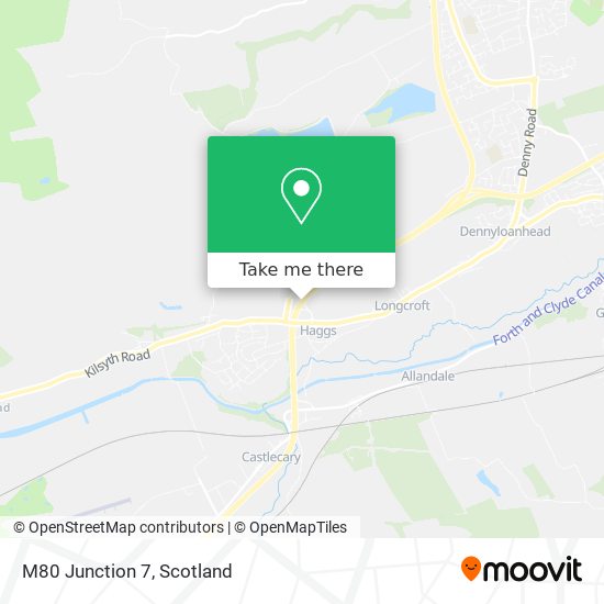 M80 Junction 7 map