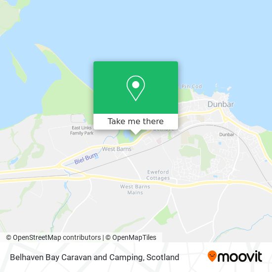 Belhaven Bay Caravan and Camping map