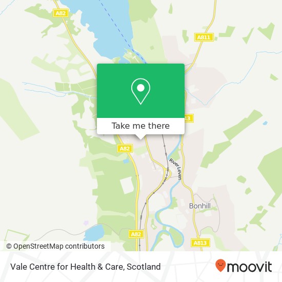 Vale Centre for Health & Care map