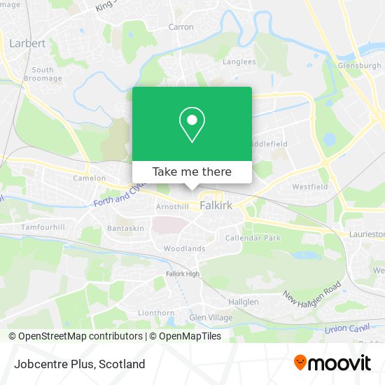 Jobcentre Plus map