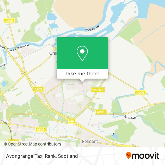 Avongrange Taxi Rank map