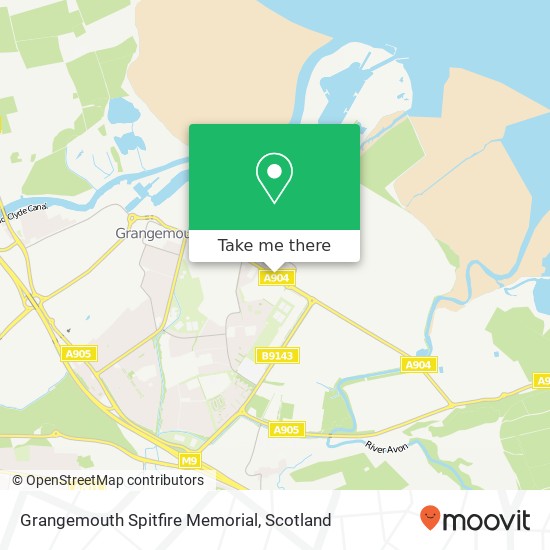 Grangemouth Spitfire Memorial map