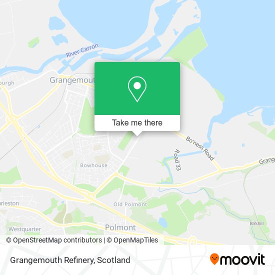 Grangemouth Refinery map