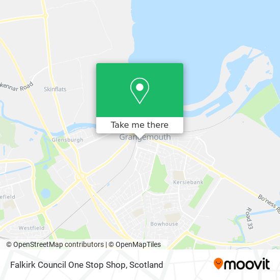 Falkirk Council One Stop Shop map