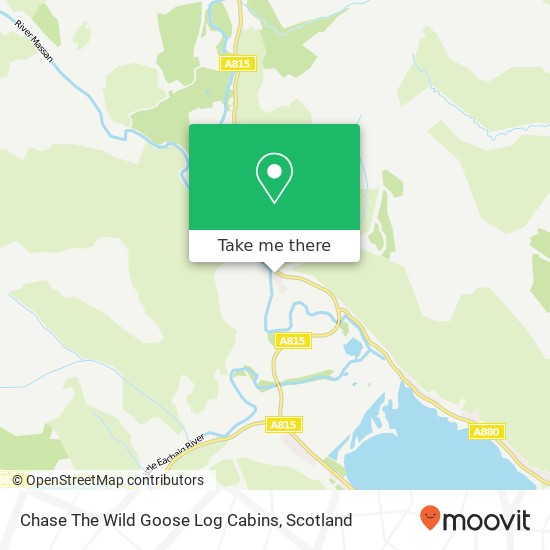 Chase The Wild Goose Log Cabins map