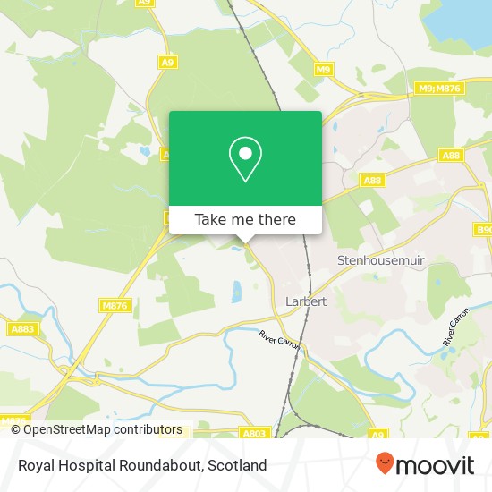 Royal Hospital Roundabout map